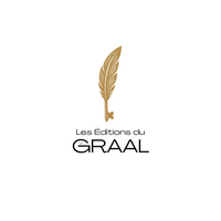 Logo de la maison d'édition du graal de groupe demont. le logo est la combinaison d'une plume élégante et d'un stylo.