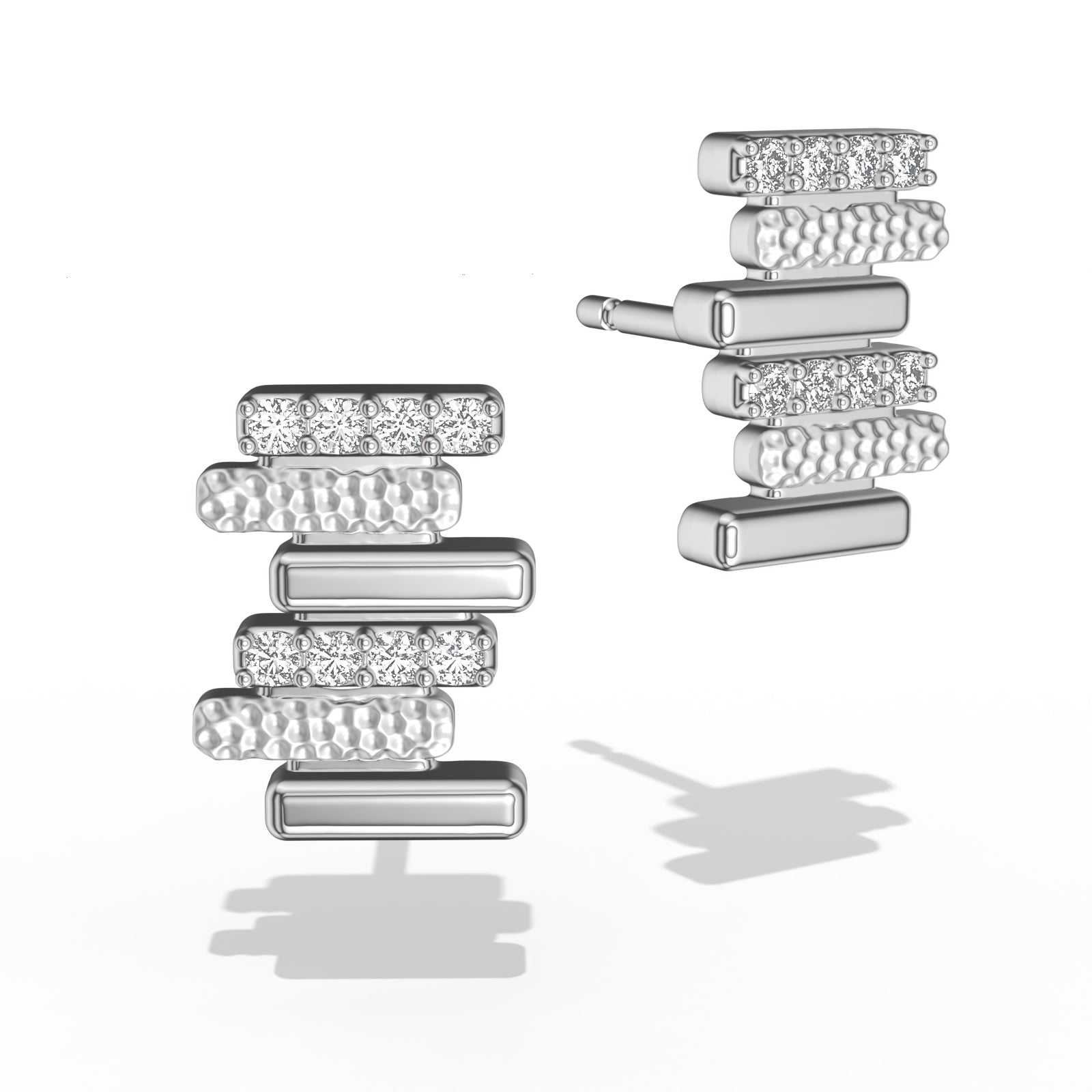 LAVERTUE is a poetic fine earrings inspired by a timeless fable about patience and healing. Designed in Montreal, available in solid white gold and 24k vermeil, with zircon or diamond stones.
