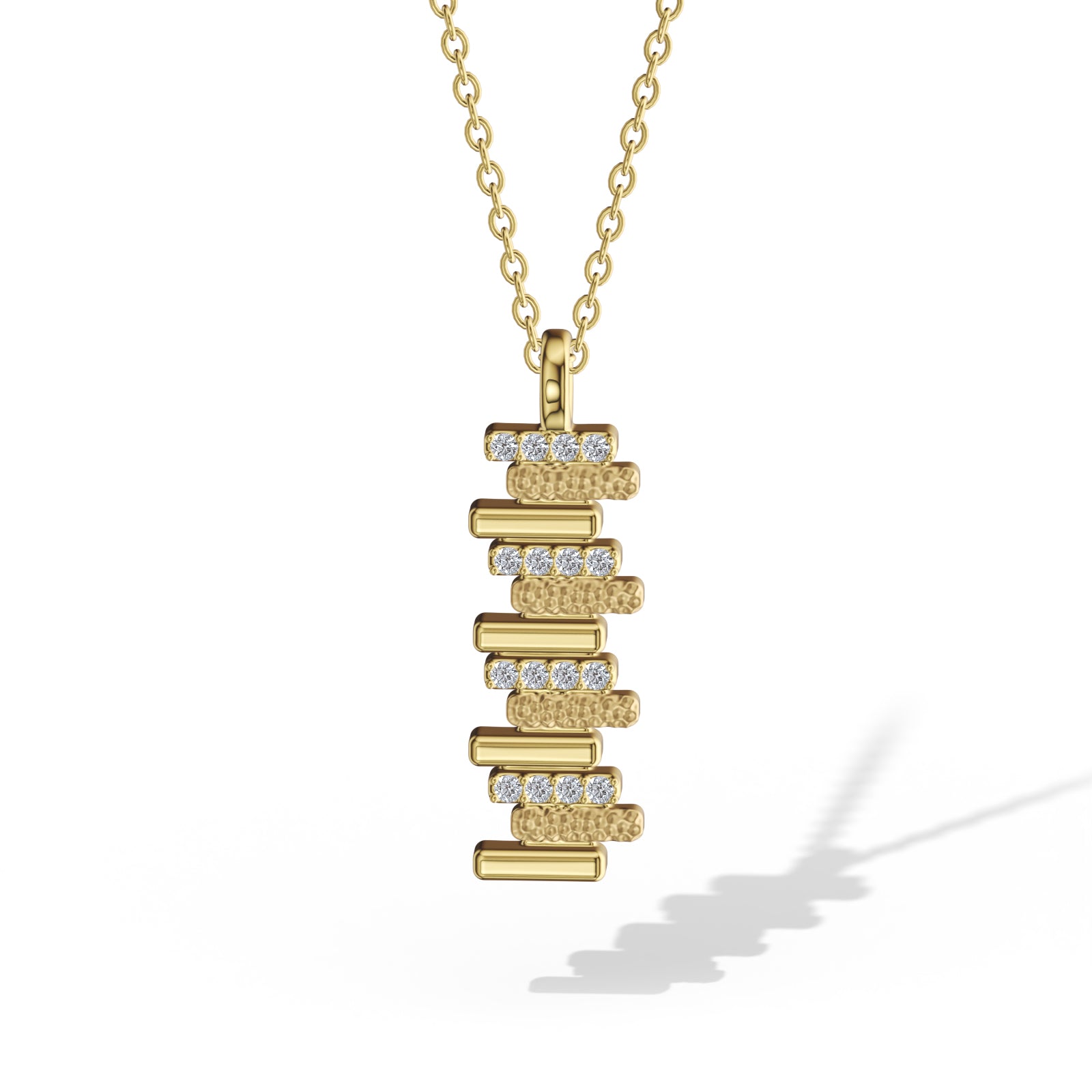LAVERTUE is a poetic fine necklace inspired by a timeless fable about patience and healing. Designed in Montreal, available in solid rose gold and 24k vermeil, with zircon or diamond stones.