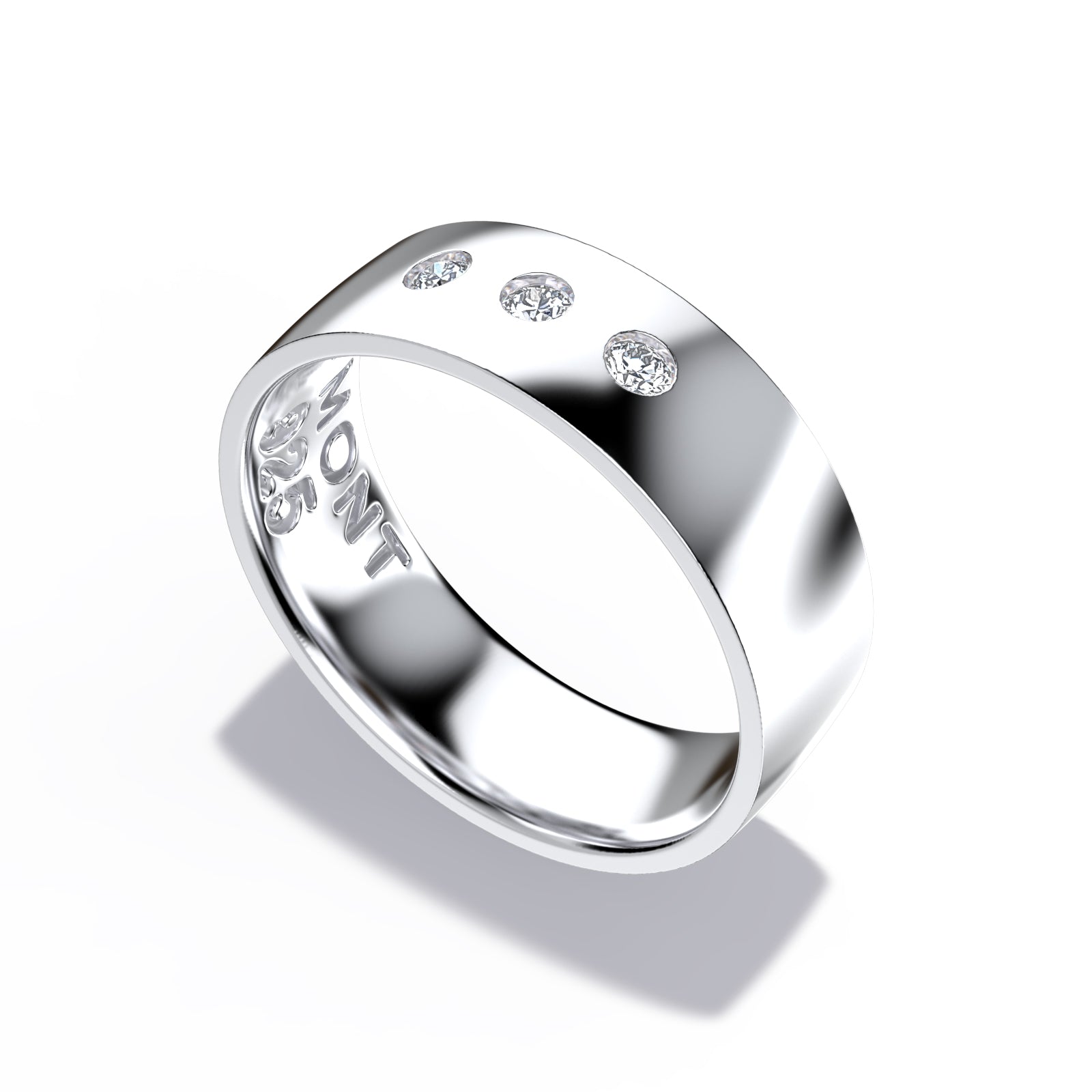 Inspired by a poetic ode to farniente, DOLCE features 3 stones like ellipses, a tribute to slowness, pleasure, and elegant pause. Made in Montreal in solid white gold (10k,14k,18k) and vermeil 24k.