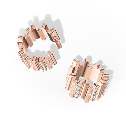 LAVERTUE is a poetic fine earcuff inspired by a timeless fable about patience and healing. Designed in Montreal, available in solid rose gold and 24k vermeil, with zircon or diamond stones.