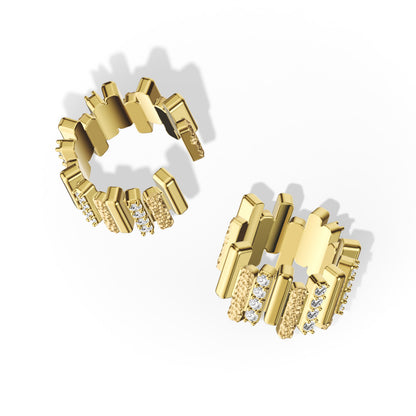 LAVERTUE is a poetic fine earcuff inspired by a timeless fable about patience and healing. Designed in Montreal, available in solid yellow gold and 24k vermeil, with zircon or diamond stones.