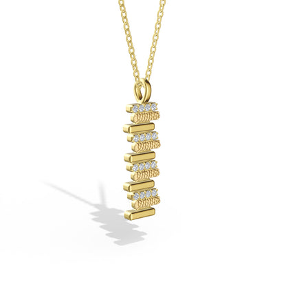LAVERTUE is a poetic fine necklace inspired by a timeless fable about patience and healing. Designed in Montreal, available in solid gold and 24k vermeil, with zircon or diamond stones.
