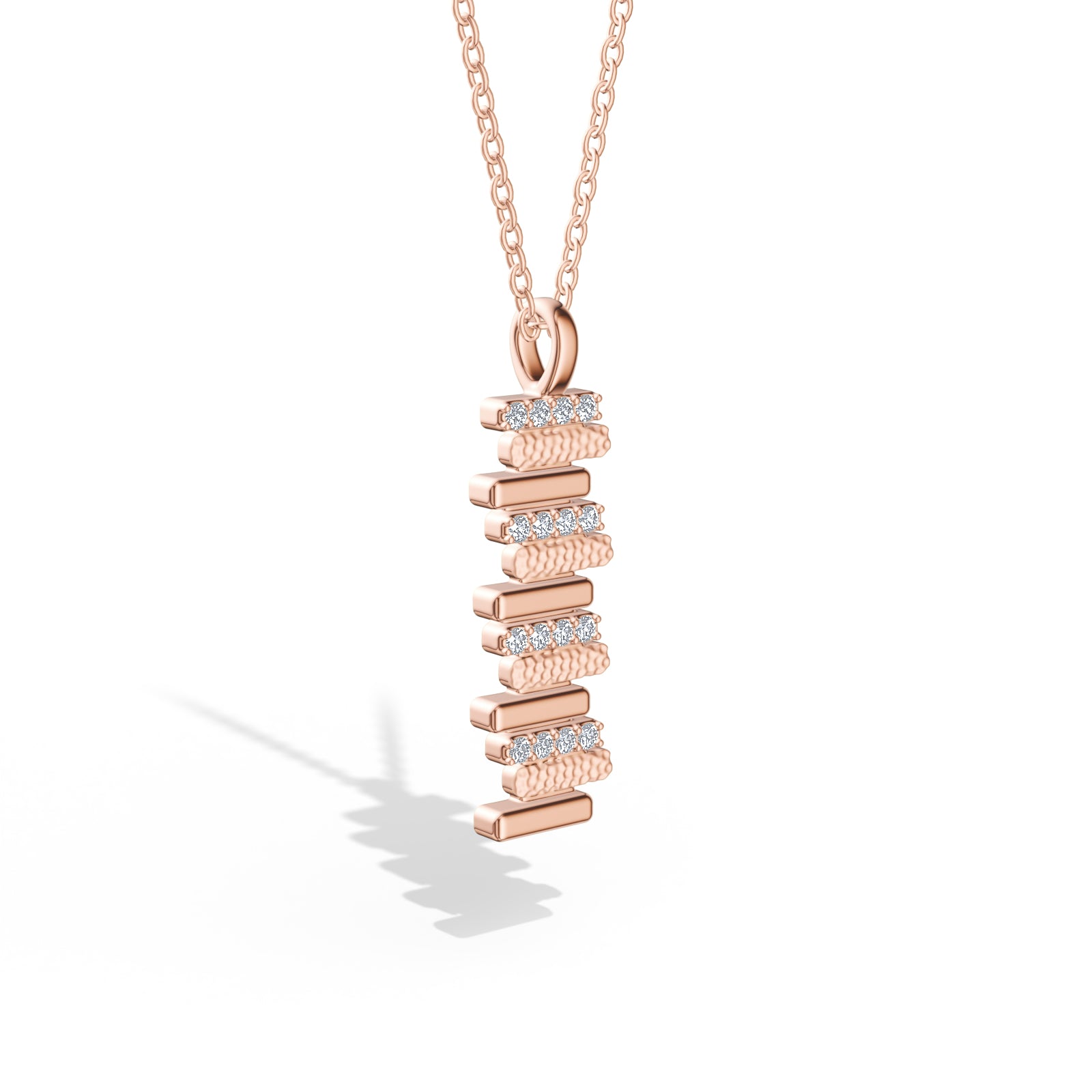 LAVERTUE is a poetic fine necklace inspired by a timeless fable about patience and healing. Designed in Montreal, available in solid rose gold and 24k vermeil, with zircon or diamond stones.
