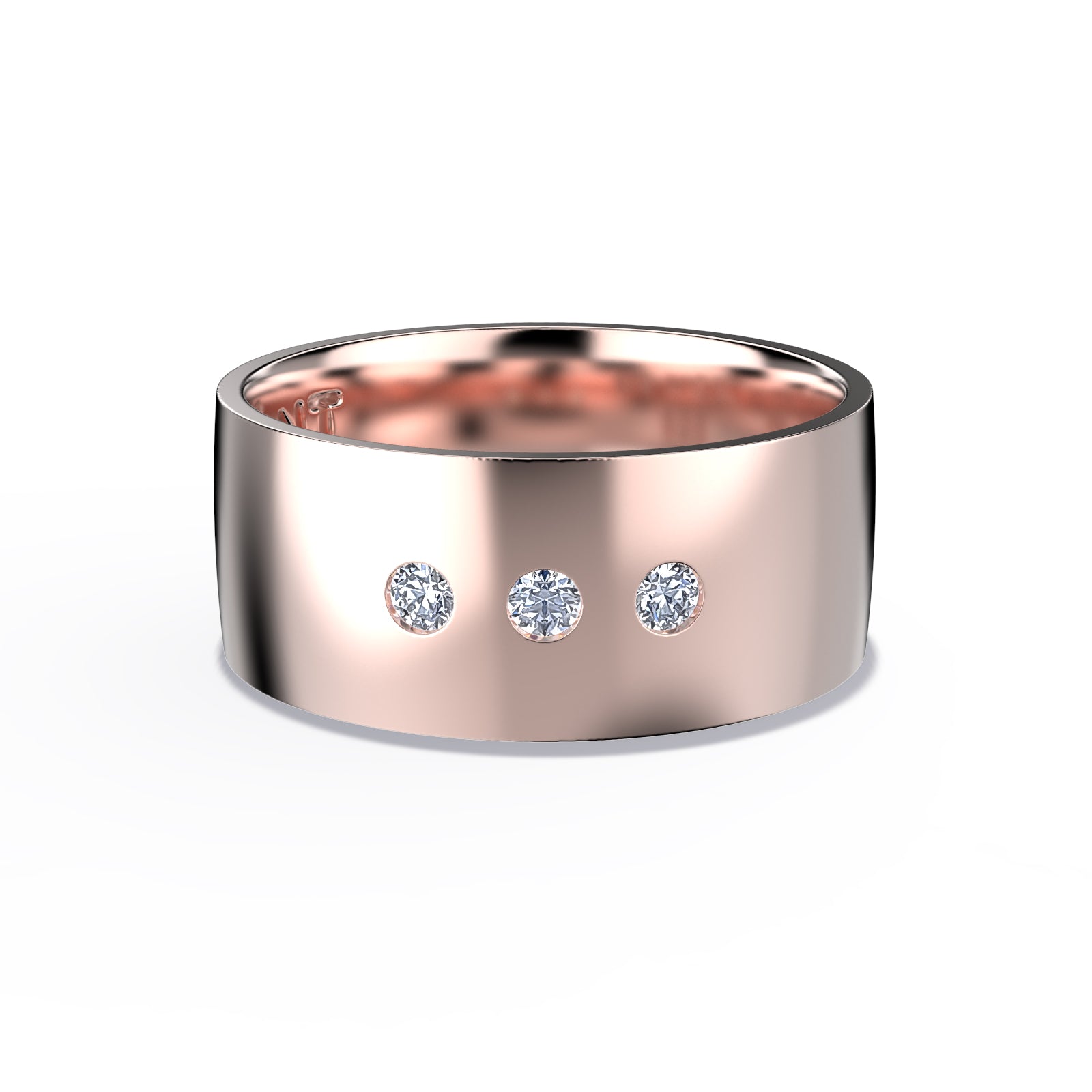 Inspired by a poetic ode to farniente, DOLCE features 3 stones like ellipses, a tribute to slowness, pleasure, and elegant pause. Made in Montreal in solid rose gold (10k,14k,18k) and vermeil 24k.